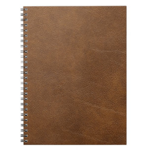 Brown leather notebook