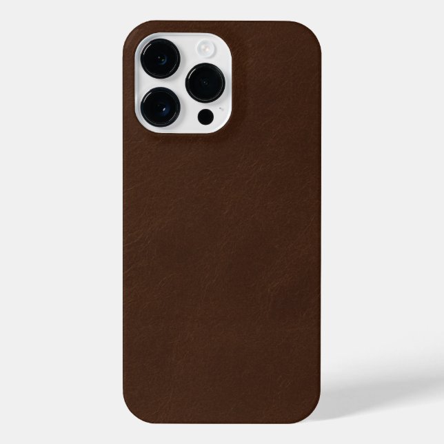 Brown Leather Phone Case Classic Durable Stylish  (Back)