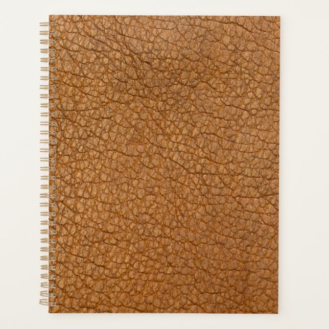 Brown leather planner (Front)