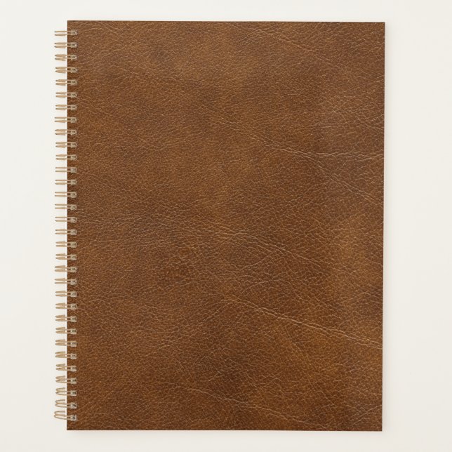 Brown leather Planner. Planner (Front)