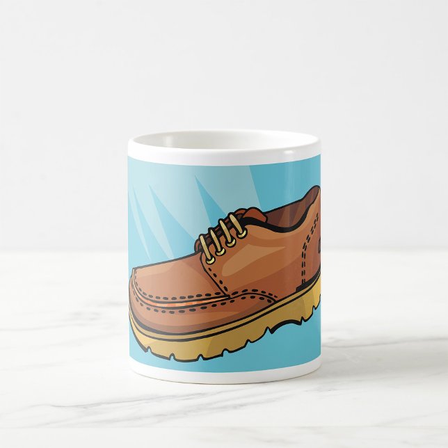 Brown Leather Shoe Retro Work Boot Coffee Mug (Creator Uploaded)