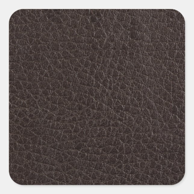 Brown leather square sticker (Front)