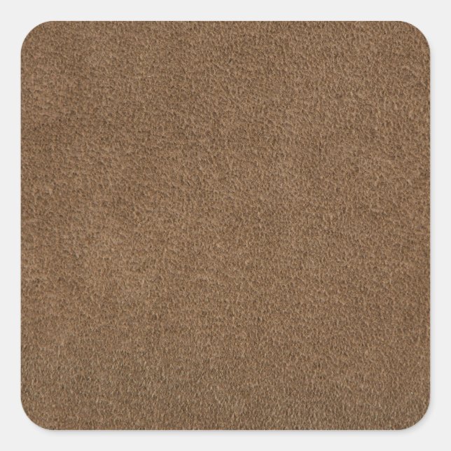 Brown leather square sticker (Front)