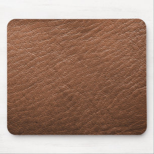 Brown Leather Suede Business Office Mouse Pad