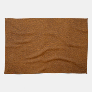 BROWN LEATHER TEA TOWEL