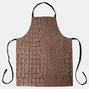 Brown leather texture background close up macroski apron