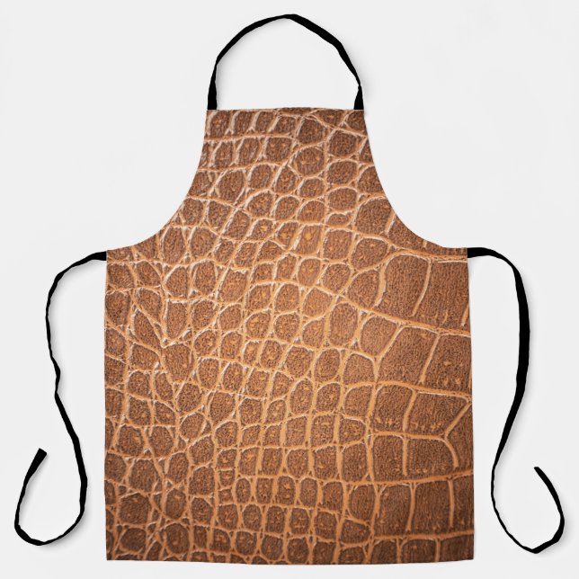 Brown Leather Texture, Background Use. Apron (Front)