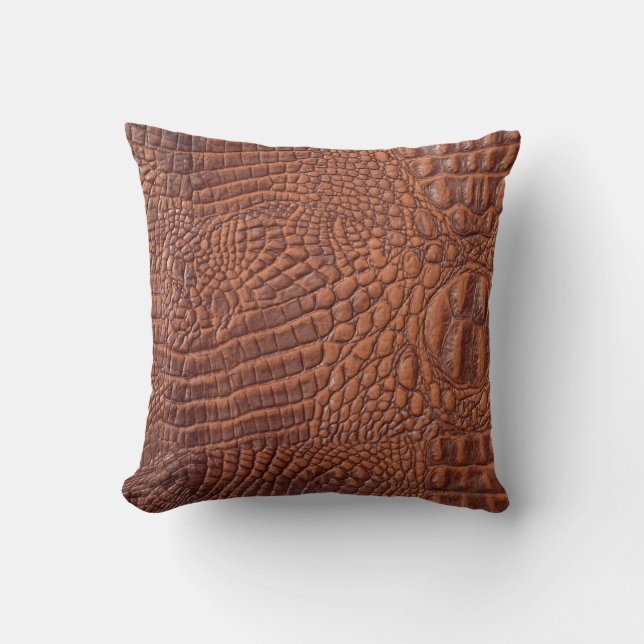 Brown leather texture backgrounddesign,fond,abstra cushion (Front)