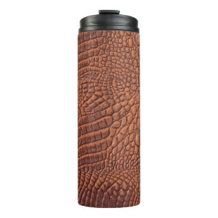 Brown leather texture backgrounddesign,fond,abstra thermal tumbler