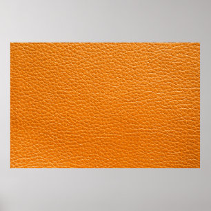 Brown leather texture closeup poster