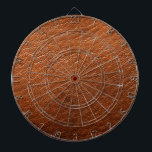 Brown Leather Texture Dart Board<br><div class="desc">Now, you can enjoy a brown leather texture dart board that didn't break the bank or kill the cow. This Brown Leather Texture dart board adds rugged sophistication to any man cave, hunting lodge, game room or garage.</div>