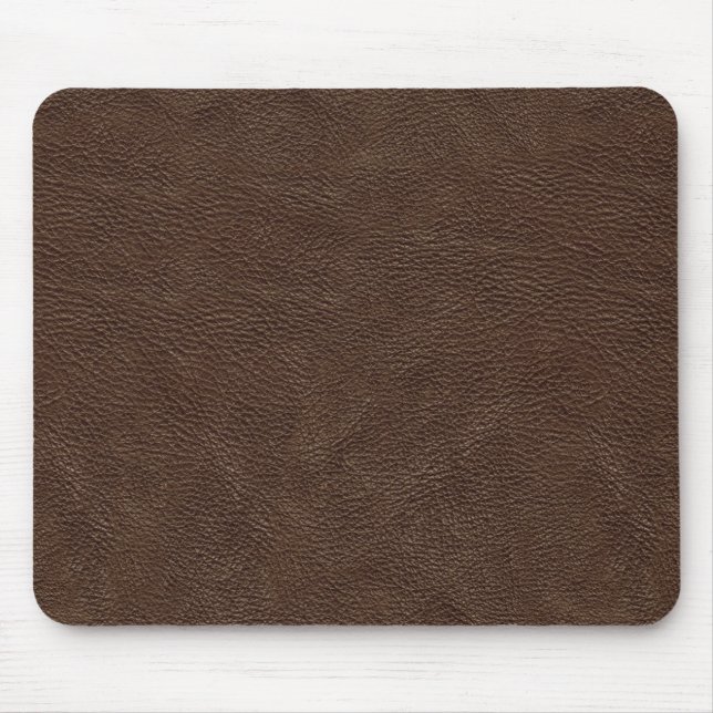 Brown leather texture mouse pad (Front)