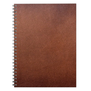 Brown leather texture notebook