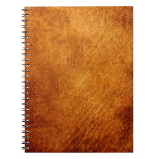 Brown leather texture notebook