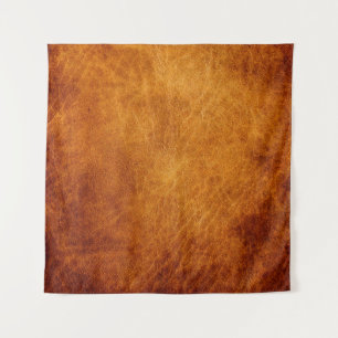 Brown leather texture tapestry
