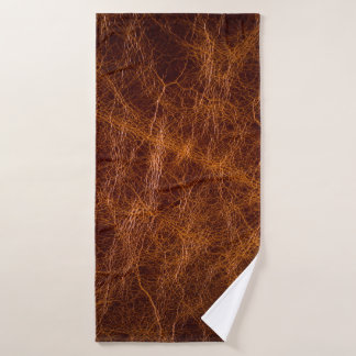 Brown leather textureabstract,art,artificial,backg bath towel