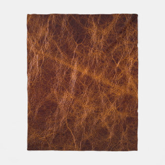 Brown leather textureabstract,art,artificial,backg fleece blanket