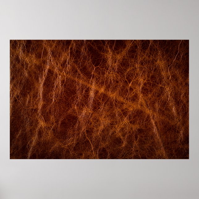 Brown leather textureabstract,art,artificial,backg poster (Front)