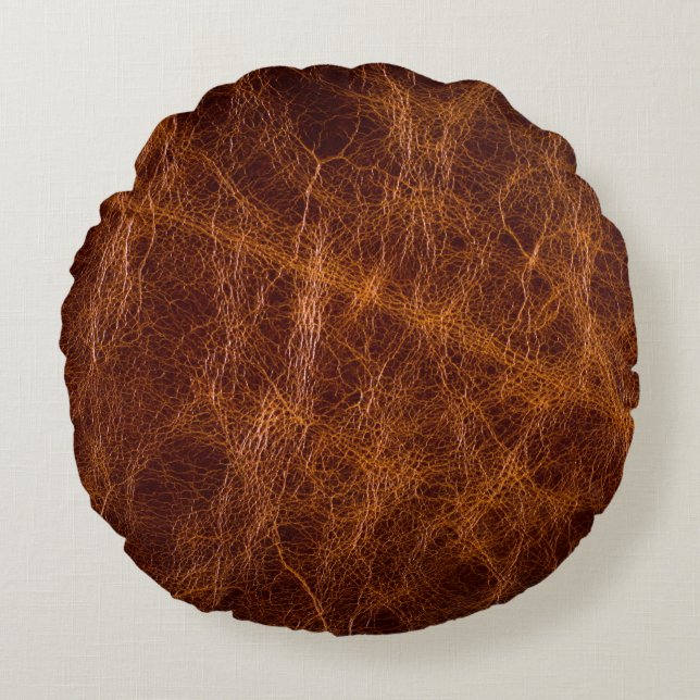 Brown leather textureabstract,art,artificial,backg round cushion (Front)