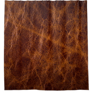 Brown leather textureabstract,art,artificial,backg shower curtain