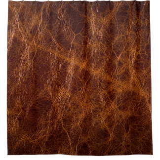 Brown leather textureabstract,art,artificial,backg shower curtain