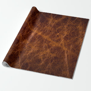 Brown leather textureabstract,art,artificial,backg wrapping paper