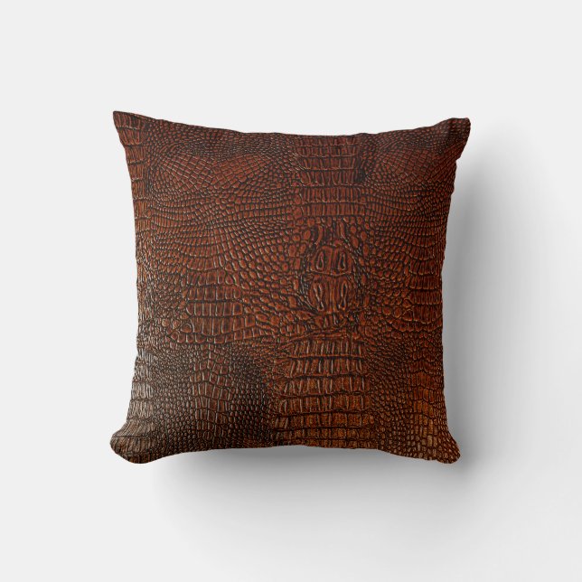 Brown leather textureleather,abstract,antique, ,ba cushion (Front)
