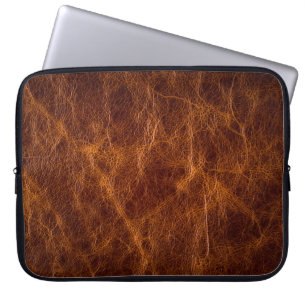 Brown leather textureleather,texture,background,ar laptop sleeve