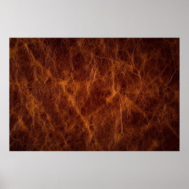 Brown leather textureleather,texture,background,ar poster (Front)