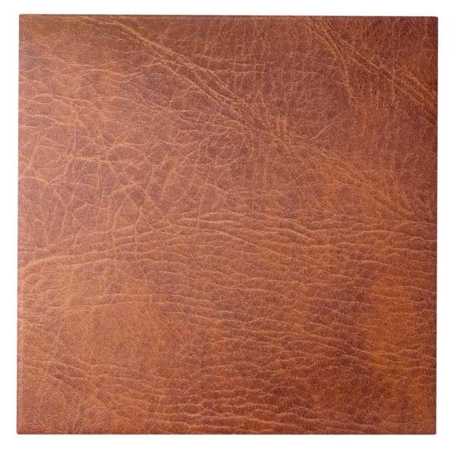 Brown leather tile (Front)