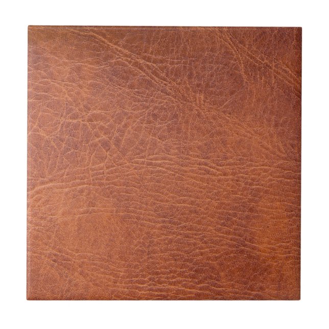 Brown leather tile (Front)
