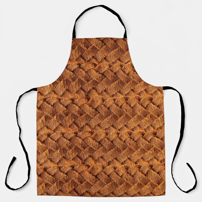 Brown leather woven backgroundleather,brown,backgr apron (Front)