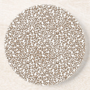 Brown Leopard Print Coaster