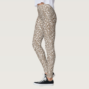 Brown Leopard Print Leggings