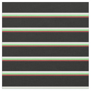 Brown, Light Green, White, and Black Coloured Fabric