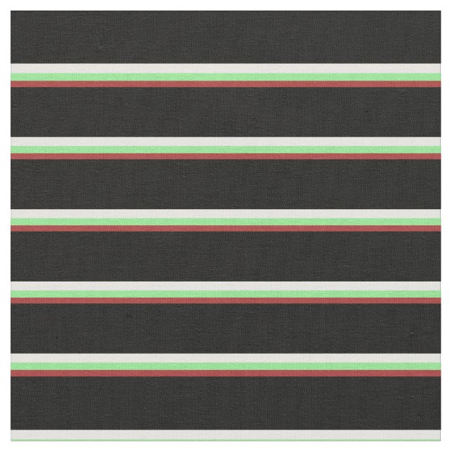 Brown, Light Green, White, and Black Coloured Fabric (Close Up)