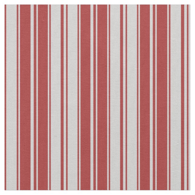 Brown & Light Grey Coloured Stripes/Lines Pattern Fabric (Close Up)