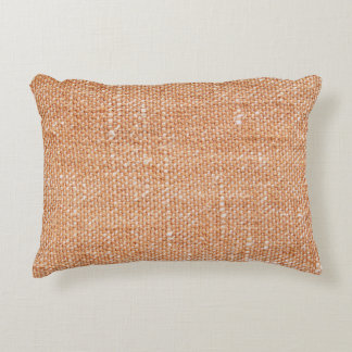 Brown Linen Canvas Texture Background Decorative Cushion