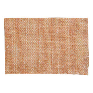 Brown Linen Canvas Texture Background Pillowcase