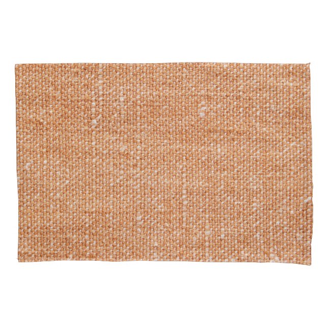 Brown Linen Canvas Texture Background Pillowcase (Front)