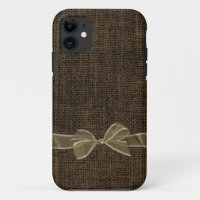 Brown linen with bow