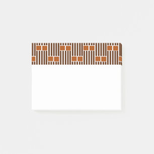 Brown Lines and Boxes  Post-it Notes