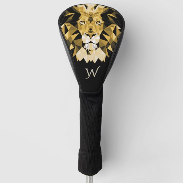 Brown Lion Golf Head Cover (Front)