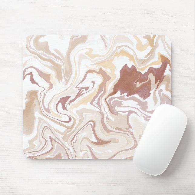 Brown liquid acrylic throw mouse pad (With Mouse)