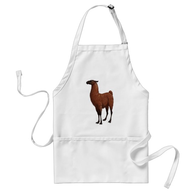Brown Llama Standard Apron (Front)