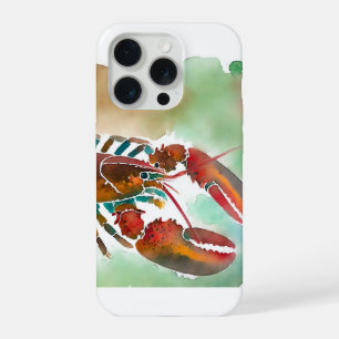 Brown Lobster 180724AREF122 - Watercolor iPhone 15 Pro Case
