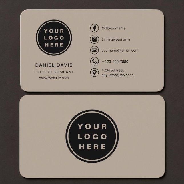 Brown Logo Business Card (Creator Uploaded)