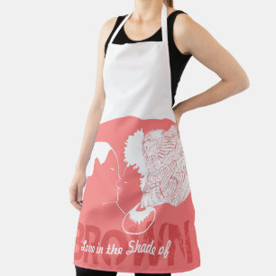 BROWN LOVE APRON