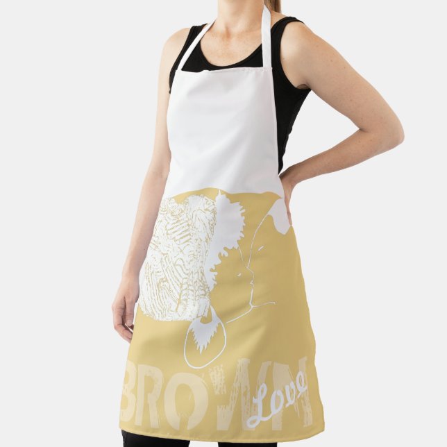 BROWN LOVE APRON (Insitu)