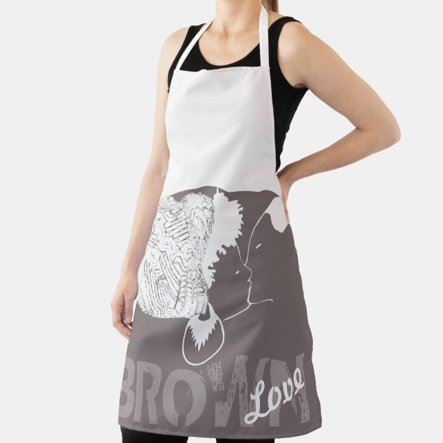 BROWN LOVE APRON (Insitu)